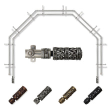 Load image into Gallery viewer, Whirl 13/16" 5-Sided Double Bay Curtain Rod
