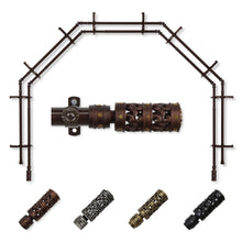 Load image into Gallery viewer, Whirl 13/16" 5-Sided Double Bay Curtain Rod
