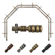 Load image into Gallery viewer, Dollop 13/16" 5-Sided Double Bay Curtain Rod