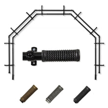 Load image into Gallery viewer, Threaded 13/16" 5-Sided Double Bay Curtain Rod