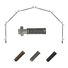 Load image into Gallery viewer, Threaded 13/16" 6-Sided Bay Curtain Rod
