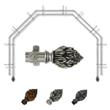 Load image into Gallery viewer, Ember 13/16" 5-Sided Double Bay Curtain Rod