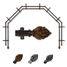Load image into Gallery viewer, Ember 13/16" 5-Sided Double Bay Curtain Rod
