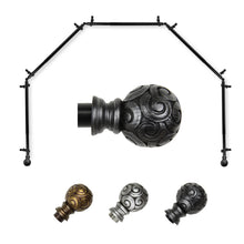 Load image into Gallery viewer, Bonbon 13/16" 5-Sided Bay Curtain Rod