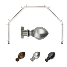 Load image into Gallery viewer, Garnet 13/16" 5-Sided Bay Curtain Rod