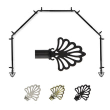 Load image into Gallery viewer, Fan 13/16" 5-Sided Bay Curtain Rod