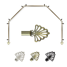 Load image into Gallery viewer, Fan 13/16" 5-Sided Bay Curtain Rod