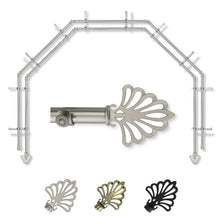 Load image into Gallery viewer, Fan 13/16" 5-Sided Double Bay Curtain Rod