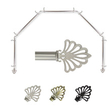Load image into Gallery viewer, Fan 13/16" 5-Sided Bay Curtain Rod