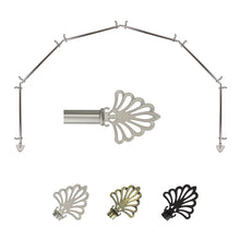 Load image into Gallery viewer, Fan 13/16" 6-Sided Bay Curtain Rod