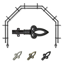 Load image into Gallery viewer, Spire 13/16" 5-Sided Double Bay Curtain Rod