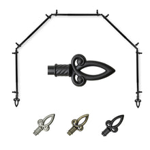 Load image into Gallery viewer, Spire 13/16" 5-Sided Bay Curtain Rod