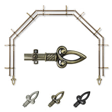 Load image into Gallery viewer, Spire 13/16" 5-Sided Double Bay Curtain Rod