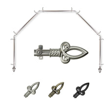 Load image into Gallery viewer, Spire 13/16" 5-Sided Bay Curtain Rod