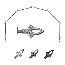 Load image into Gallery viewer, Spire 13/16" 6-Sided Bay Curtain Rod