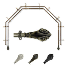 Load image into Gallery viewer, Fin 13/16" 5-Sided Double Bay Curtain Rod