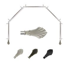 Load image into Gallery viewer, Fin 13/16" 5-Sided Bay Curtain Rod