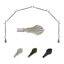 Load image into Gallery viewer, Fin 13/16" 6-Sided Bay Curtain Rod