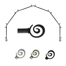 Load image into Gallery viewer, Spiral 13/16" 6-Sided Bay Curtain Rod