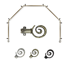 Load image into Gallery viewer, Spiral 13/16" 5-Sided Bay Curtain Rod