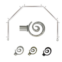 Load image into Gallery viewer, Spiral 13/16" 5-Sided Bay Curtain Rod