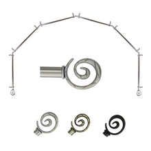 Load image into Gallery viewer, Spiral 13/16" 6-Sided Bay Curtain Rod