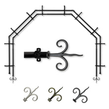 Load image into Gallery viewer, Fleur 13/16" 5-Sided Double Bay Curtain Rod