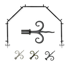 Load image into Gallery viewer, Fleur 13/16" 5-Sided Bay Curtain Rod