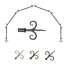 Load image into Gallery viewer, Fleur 13/16" 6-Sided Bay Curtain Rod
