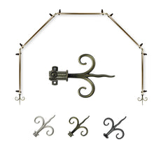 Load image into Gallery viewer, Fleur 13/16" 5-Sided Bay Curtain Rod