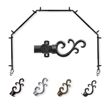 Load image into Gallery viewer, Swan 13/16" 5-Sided Bay Curtain Rod
