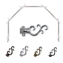 Load image into Gallery viewer, Swan 13/16" 5-Sided Bay Curtain Rod