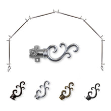 Load image into Gallery viewer, Swan 13/16" 6-Sided Bay Curtain Rod