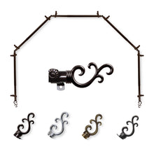 Load image into Gallery viewer, Swan 13/16" 5-Sided Bay Curtain Rod