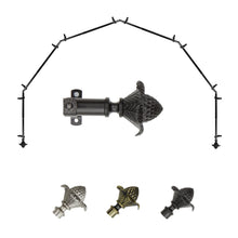 Load image into Gallery viewer, Bloom 13/16" 6-Sided Bay Curtain Rod