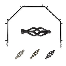 Load image into Gallery viewer, Marquise 13/16" 5-Sided Bay Curtain Rod