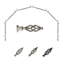Load image into Gallery viewer, Marquise 13/16" 6-Sided Bay Curtain Rod