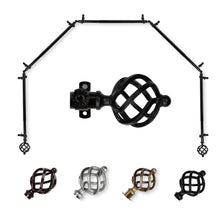 Load image into Gallery viewer, Twist 13/16" 5-Sided Bay Curtain Rod