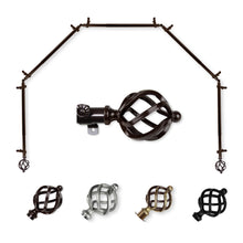 Load image into Gallery viewer, Twist 13/16" 5-Sided Bay Curtain Rod