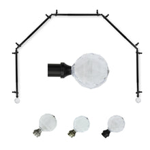 Load image into Gallery viewer, Faceted 13/16" 5-Sided Bay Curtain Rod