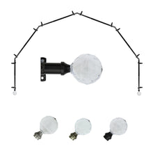 Load image into Gallery viewer, Faceted 13/16" 6-Sided Bay Curtain Rod