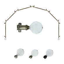 Load image into Gallery viewer, Faceted 13/16" 6-Sided Bay Curtain Rod