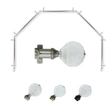 Load image into Gallery viewer, Faceted 13/16" 5-Sided Bay Curtain Rod