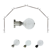 Load image into Gallery viewer, Faceted 13/16" 6-Sided Bay Curtain Rod