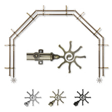 Load image into Gallery viewer, Sun 13/16" 5-Sided Double Bay Curtain Rod