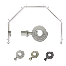 Load image into Gallery viewer, Coil 13/16" 5-Sided Bay Curtain Rod