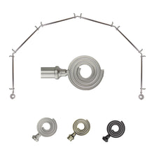 Load image into Gallery viewer, Coil 13/16" 6-Sided Bay Curtain Rod