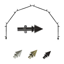 Load image into Gallery viewer, Cone 13/16" 6-Sided Bay Curtain Rod