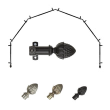 Load image into Gallery viewer, Acorn 13/16" 6-Sided Bay Curtain Rod