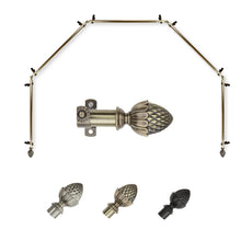 Load image into Gallery viewer, Acorn 13/16" 5-Sided Bay Curtain Rod